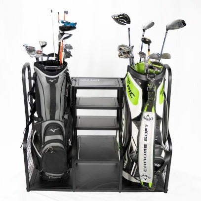 dual bag display golf storage