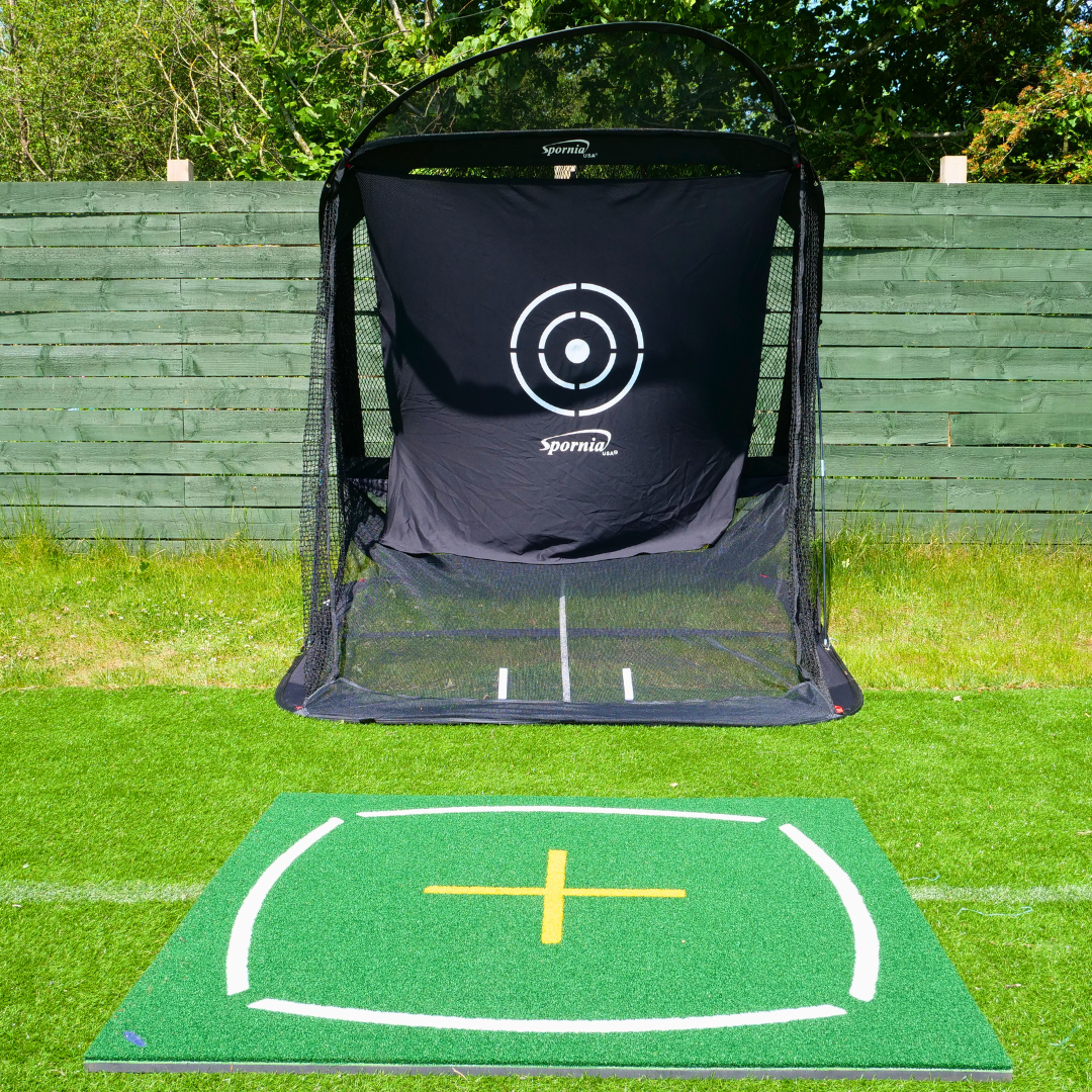 Spornia SPG-7 Golf Practice Net + Academy Mat Bundle Spornia SPG-7 Golf Practice Net + Academy Mat Bundle