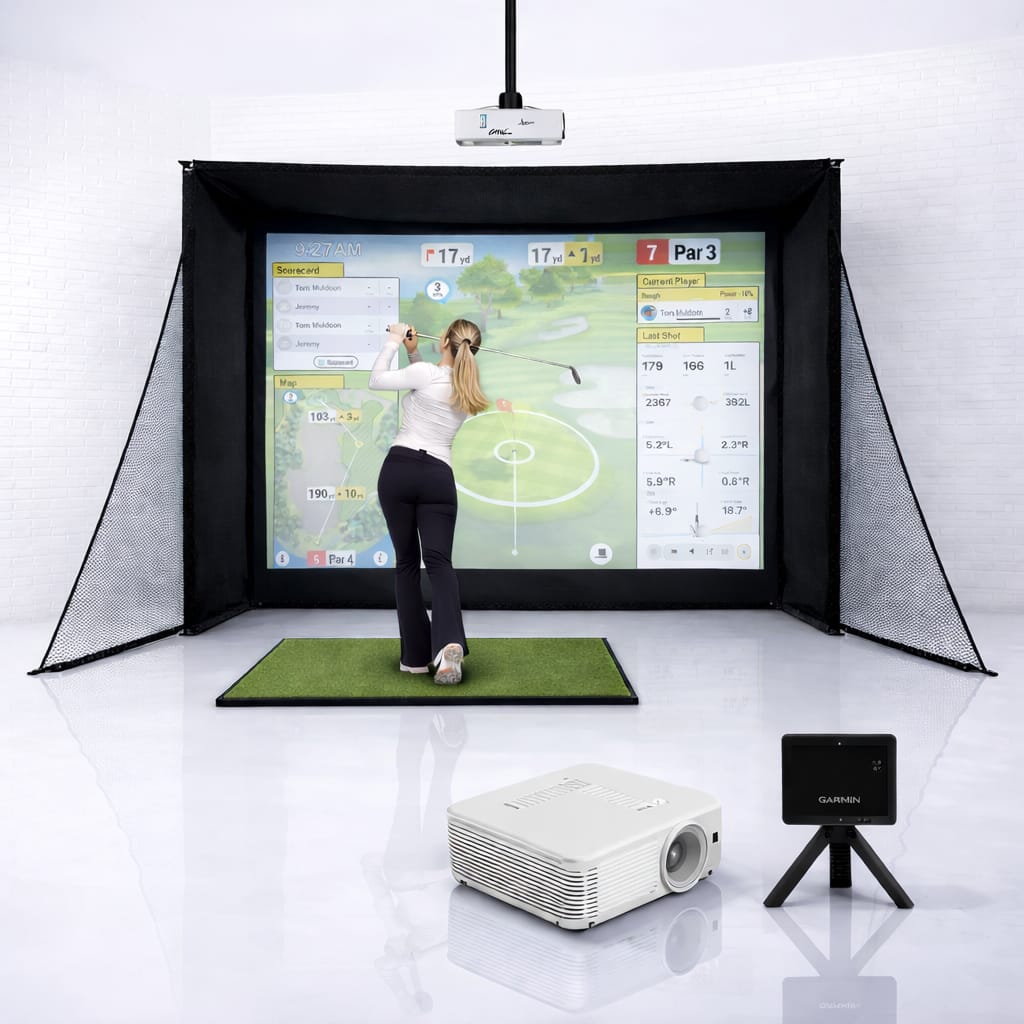 Garmin R10 SimBox Home Golf Simulator Full Package