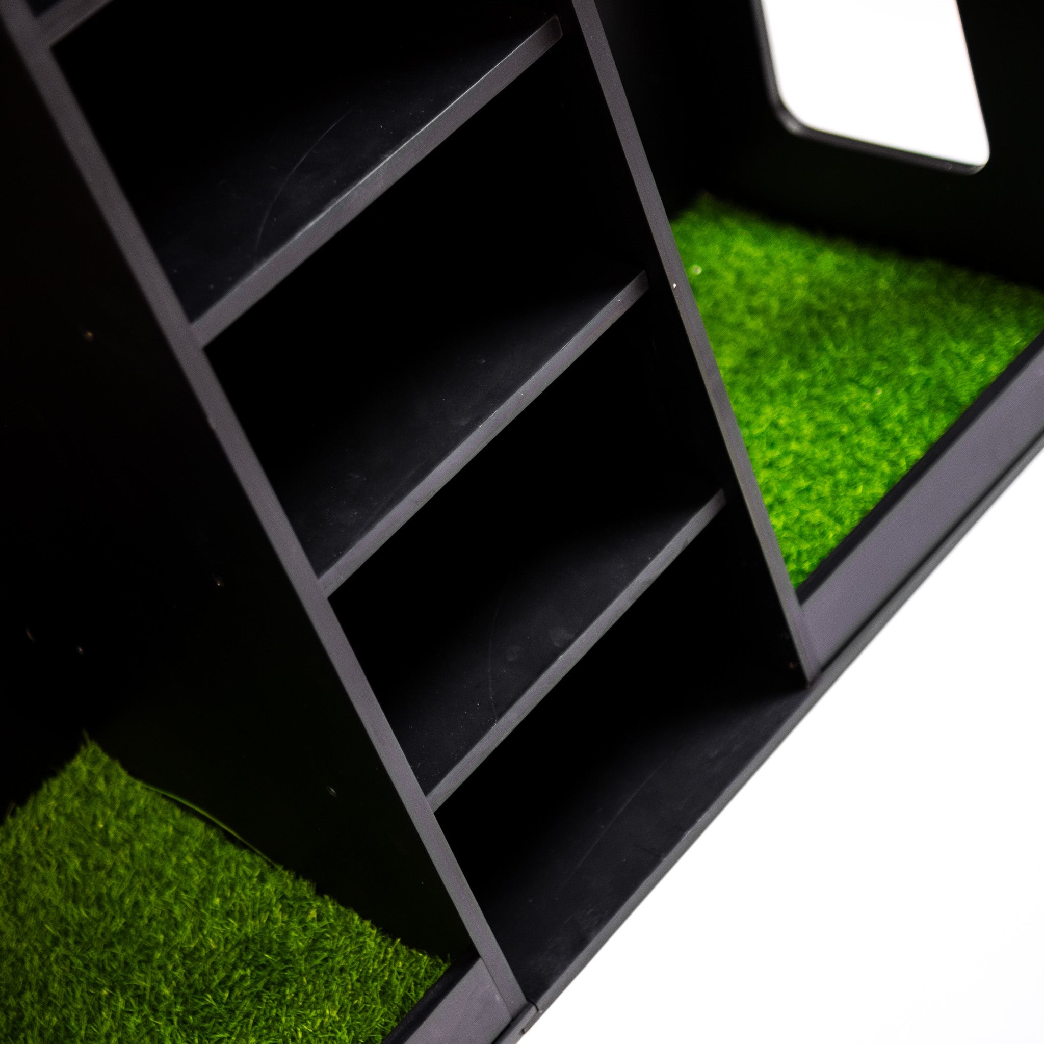 Golfbays Premium Dual Bag Stand Wooden (Black)