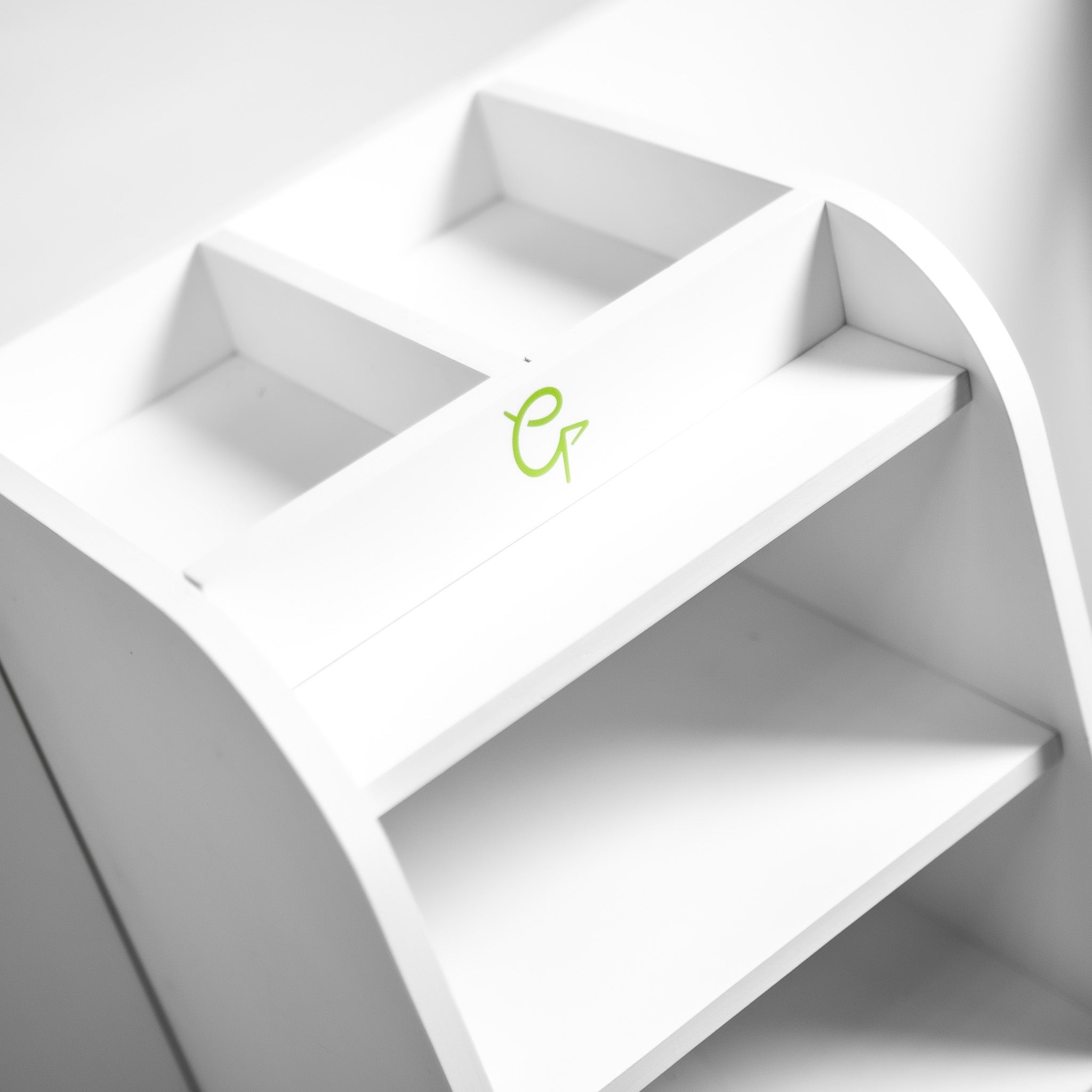 Golfbays Premium Dual Bag Stand Wooden (White)