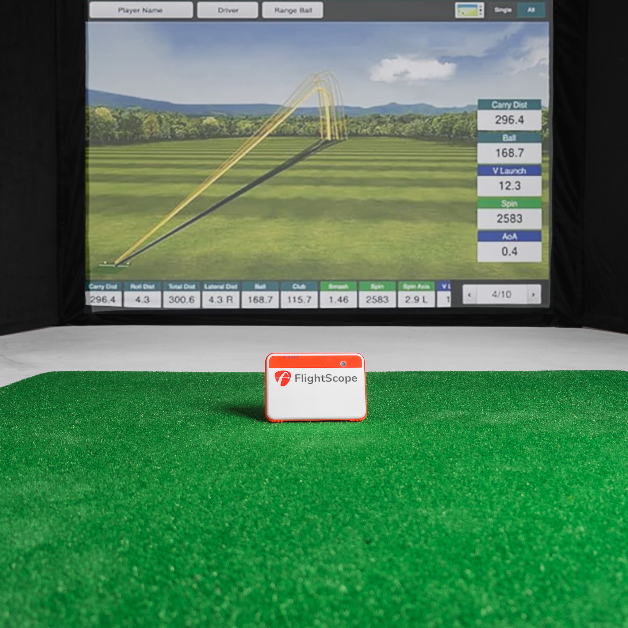 FlightScope Mevo+ SimBox Home Golf Simulator Full Package FlightScope Mevo+ SimBox Home Golf Simulator Full Package
