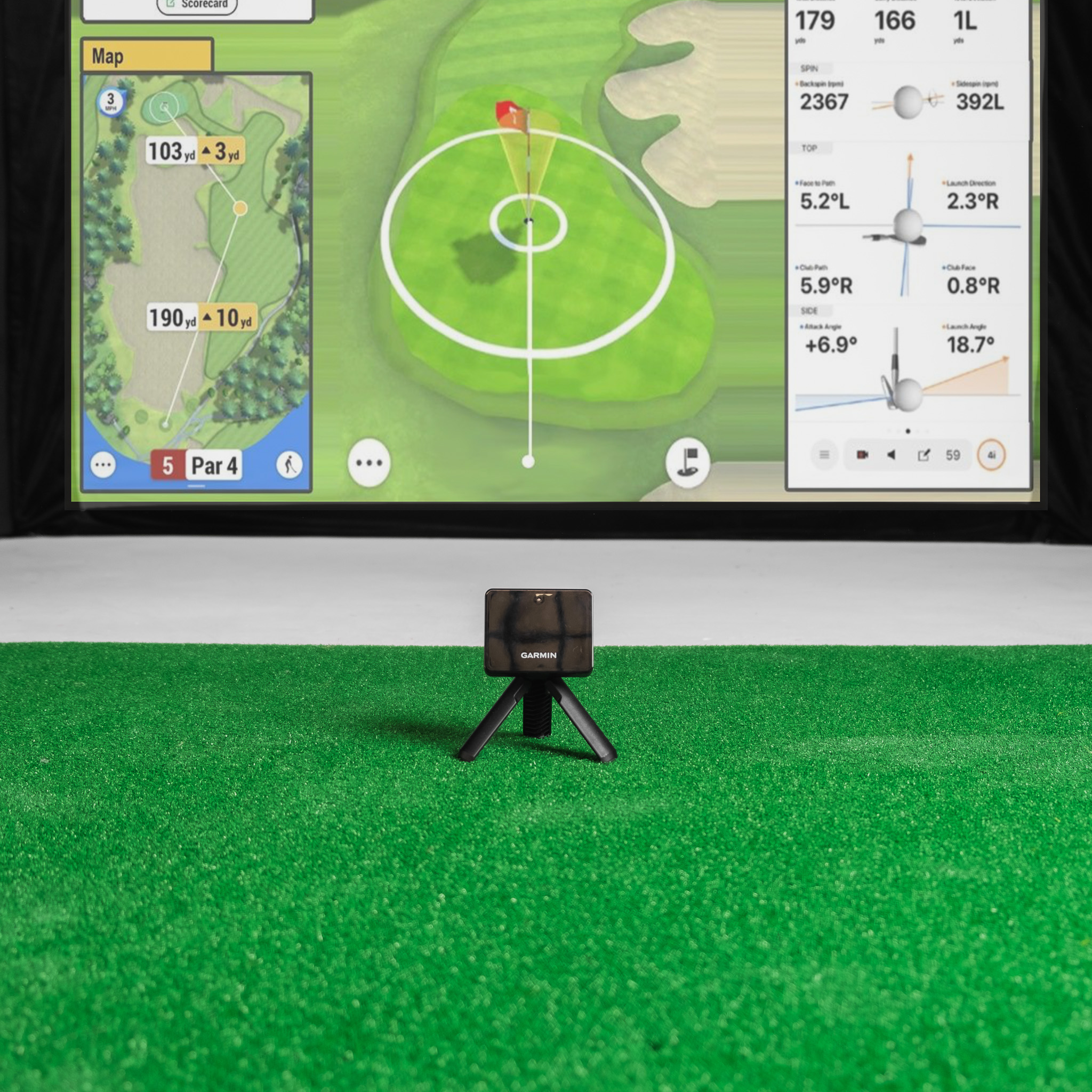 Garmin R10 SimBox Home Golf Simulator Full Package Garmin R10 SimBox Home Golf Simulator Full Package