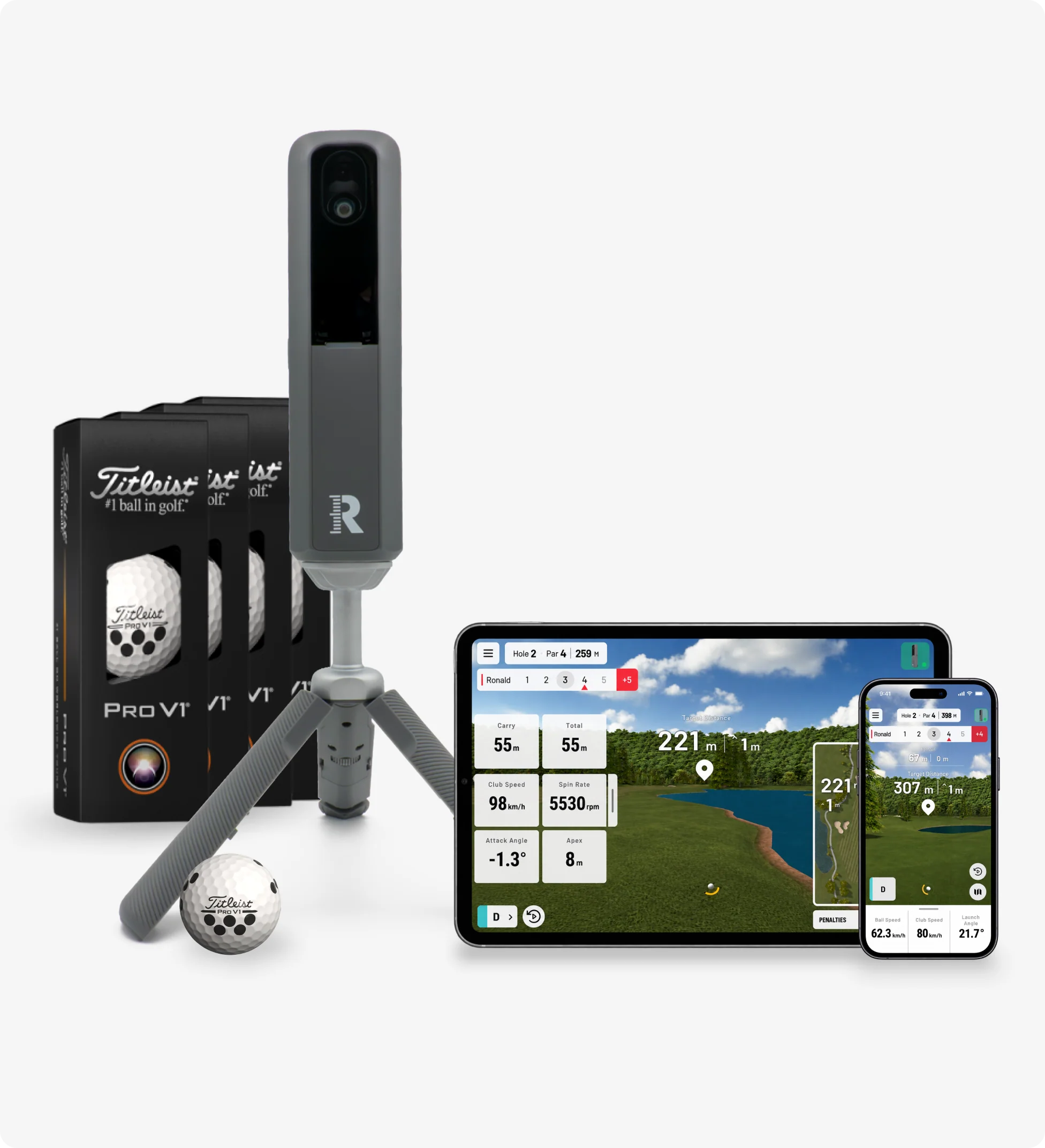 Rapsodo MLM2XPRO Portable Launch Monitor & Golf Simulator