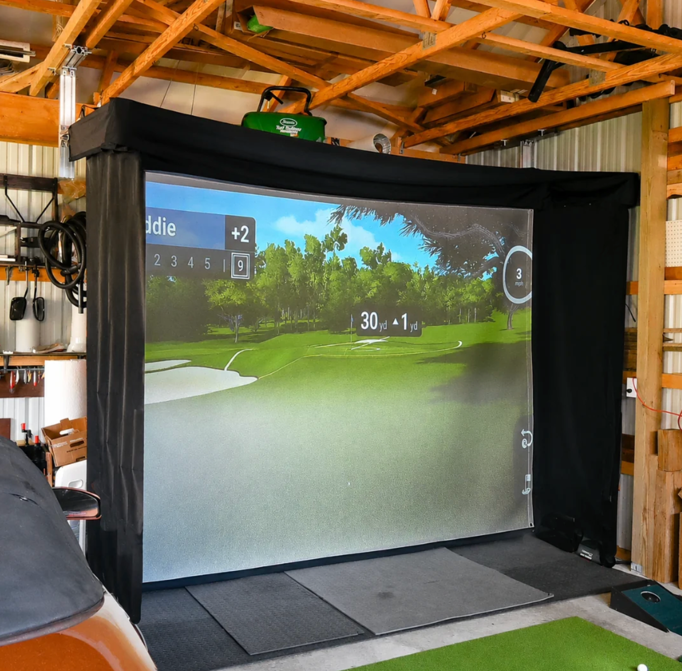 Vanish LITE Hybrid-Retractable Golf Enclosure