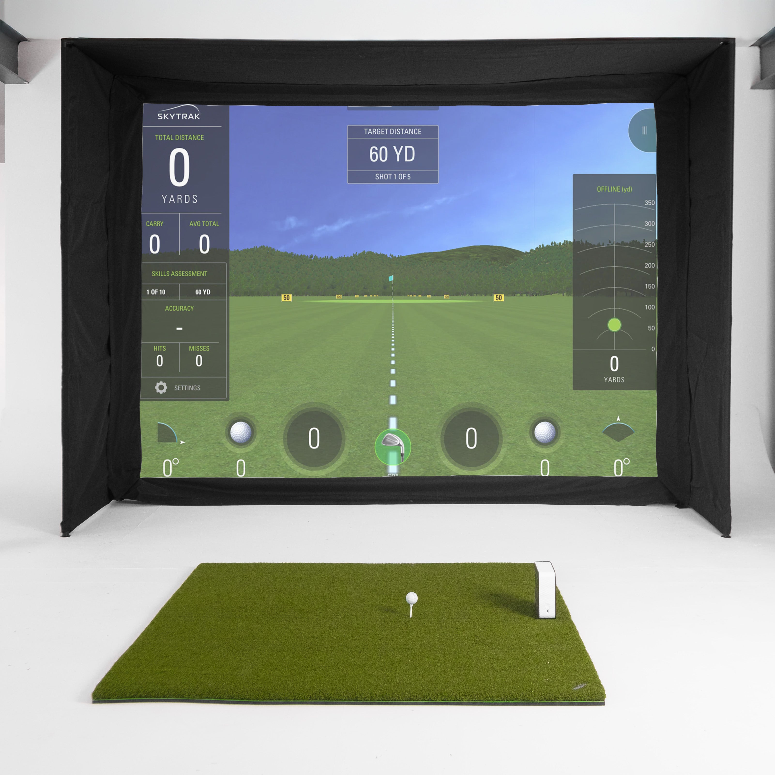 Skytrak ST MAX EasySim Golf Simulator Bundle